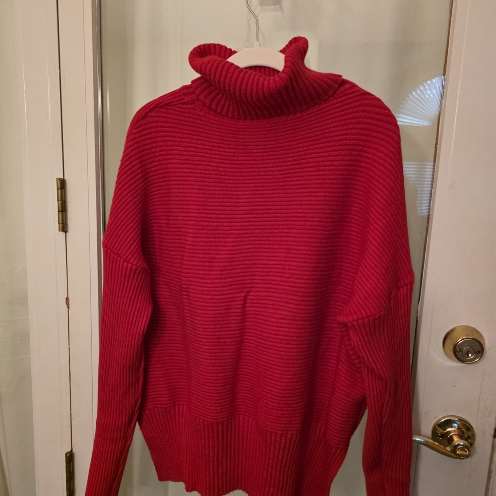 Red Turtleneck Sweater